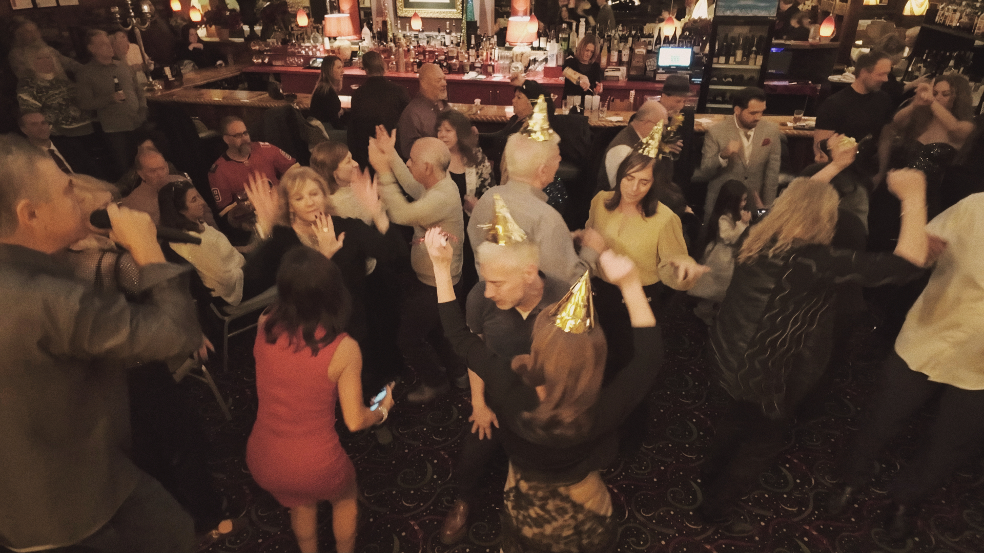 Packed dance floor at live event